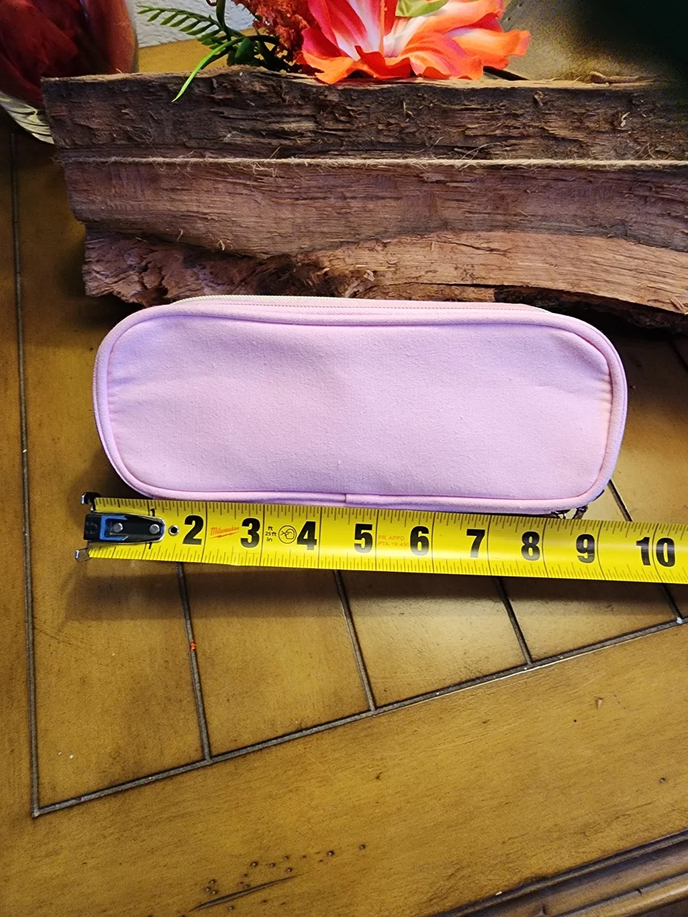 Deer & Forest Pink and White Expandable Pencil Case